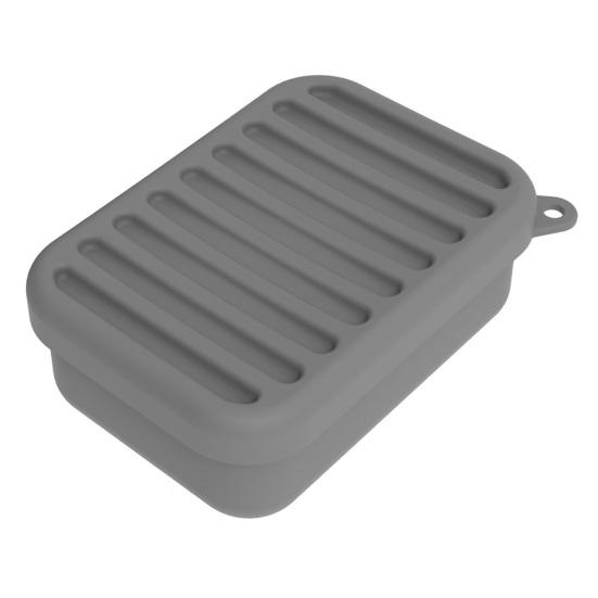Leak-Proof Silicone Travel Soap Case with Drainage Lid Compact Design Portable Bar Soap Container Soap Holder