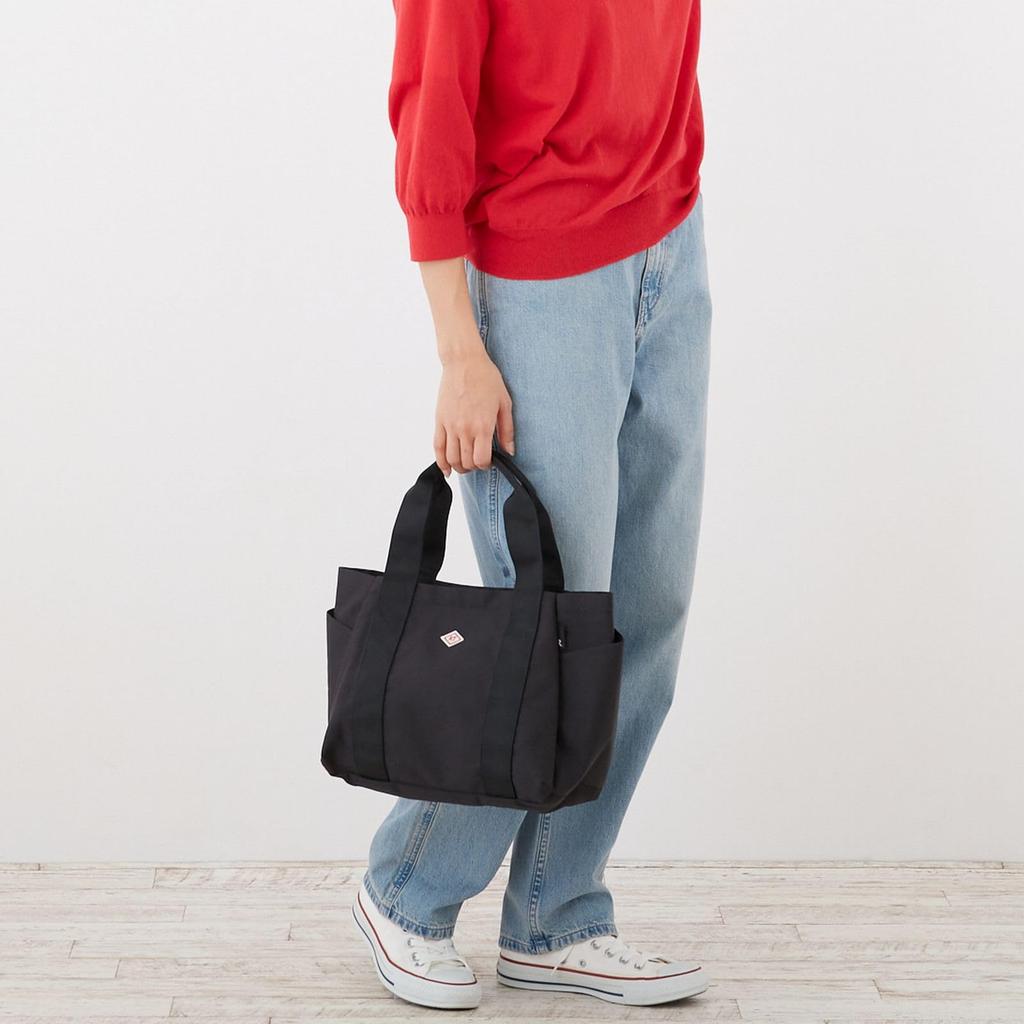 Rootote Water-Repellent Mini Tote Bag, SN Deli Paruti, Hassui, A 1463, Women's, Black