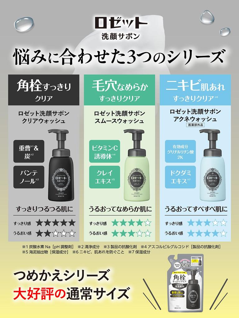 Rosette Facial Soap Black 180 мл Вспенивающее средство для умывания лица для удаления черных точек и очищения