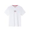 Comfortable Straight-Cut Crew Neck Pullover Short Sleeve T-Shirt Men Tops Pure-White 152437145-1