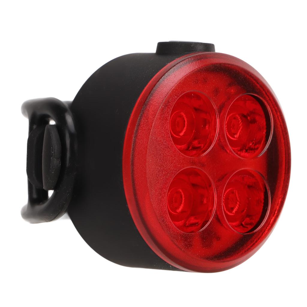 Bicycle Rear Light USB Rechargeable Waterproof Bike Taillight Safety Warning Light 350mAh Red for