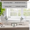 Plafonnier 2 Spots Orientables NETTLIFE - GU10 6W, Métal Argenté, ampoule non fournie, pour Salon, Chambre, Cuisine, Couloir