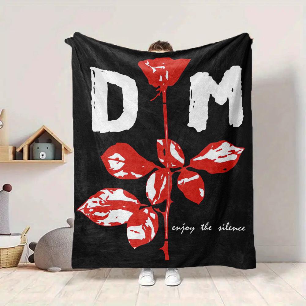 1Pc Enjoy Silence Blanket Soft And Comfortable Casual Warm Camping Travel Christmas Halloween Xmas Gift M924441
