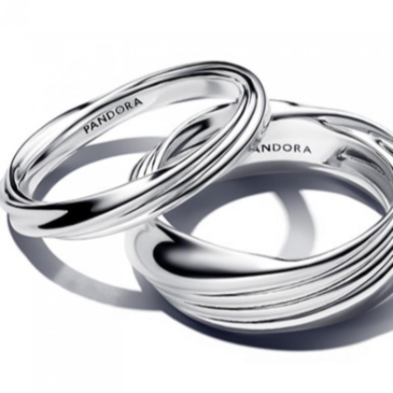 Pandora Скрученное двойное кольцо 193890c00
