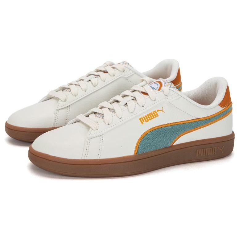 Puma Smash 3.0 Retro Prep Low Top Sneakers Unisex Sneakers White Gray Blue 389376-02