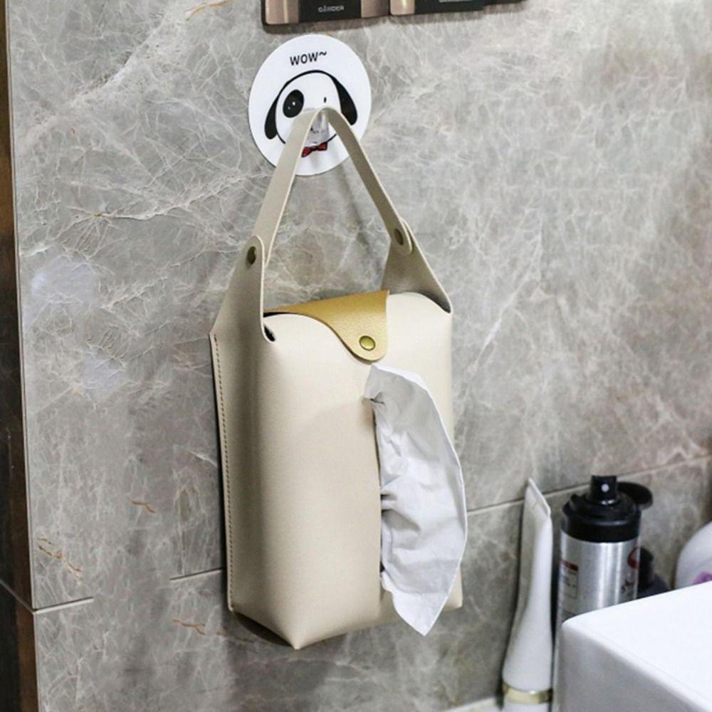 Vehicle Storage Leather Paper Towel Storage Truck Bag Living Room Kitchen