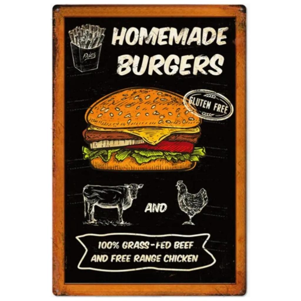 Vintage Pizza Zone Plaque Great Food Metal Sign Pub Bar Home Decoration Best Homemade Poster Italian Pizza Wall Art Plate