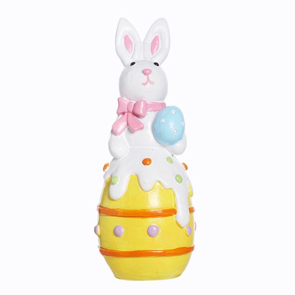 Cute Bunny Easter Rabbit Figurines Nordic Style Sweater Rabbit Ornament Easter Eggs Ornament Home