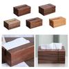 Tissue Box Wooden Ornament Paper Storage Box Rectangle Portable Tissue Cover Tissue Holder for Home Table Car Living Room El