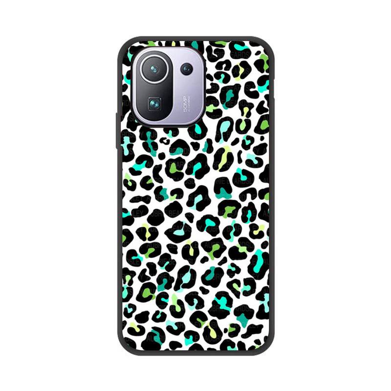 Leopard Print Pattern Phone Case For Xiaomi Redmi 8A 9 K30 Pro 9A Note 8T Note 8 9 Pro TPU Soft Silicone Black Cover