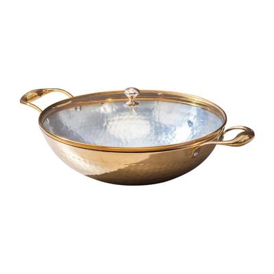 Латунная кастрюля (1,5 л), Brass Kadhai, P-TAL