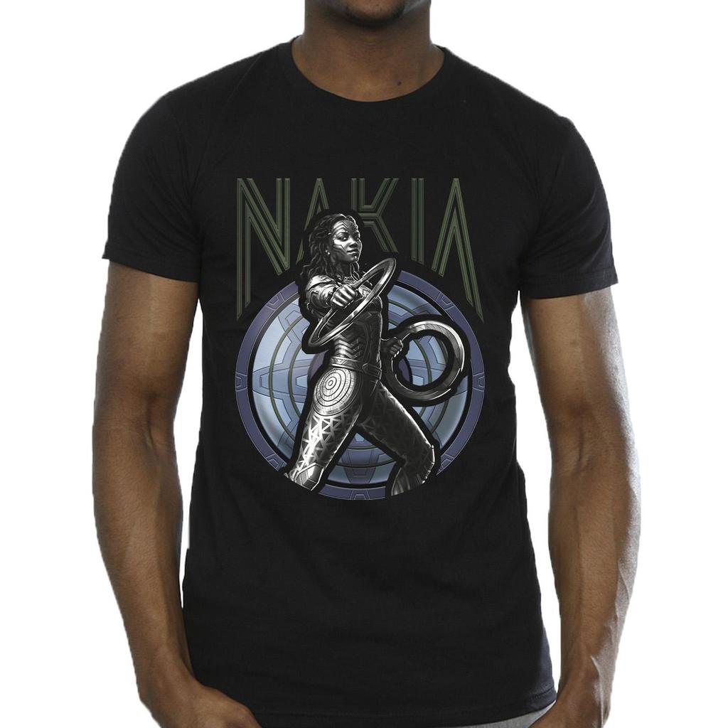 Marvel Mens Wakanda Forever Nakia Shield T-Shirt