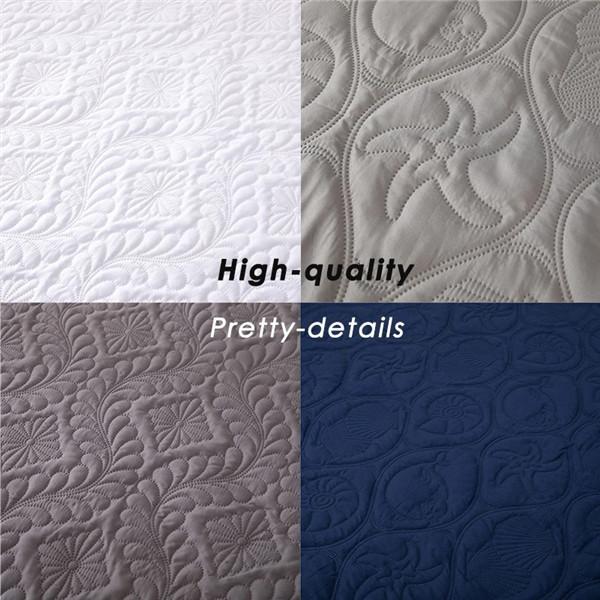 Водонепроницаемый однотонный стеганый тисненый водонепроницаемый чехол для матраса, простыня, стильный чехол для матраса, толстая мягкая подкладка для кровати (Нет наволочек)