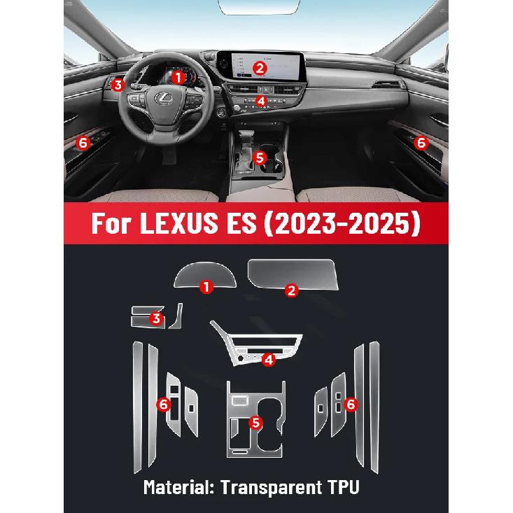 Auto Central Control Screen TPU Navigation Anti Scratch interior Protection Film GPS Navigation For LEXUS ES 2024