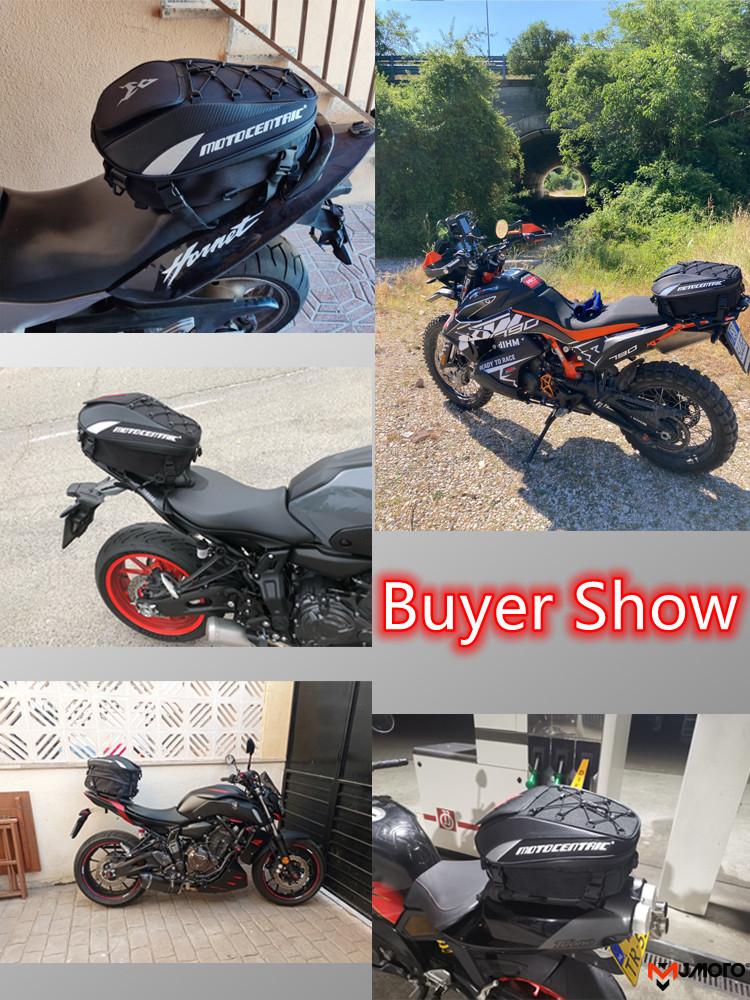 Водонепроницаемая мотоциклетная сумка на хвост MOTOCENTRIC Многофункциональная Прочная сумка на заднее сиденье 37 л Большая вместимость Рюкзак для шлема мотоциклиста