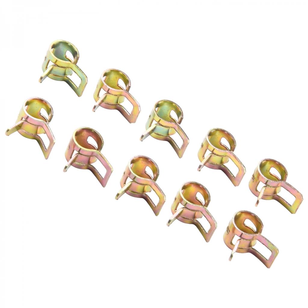 Пружинные зажимы для водопроводных труб, упаковка из 10 шт., равномерно распределяют давление