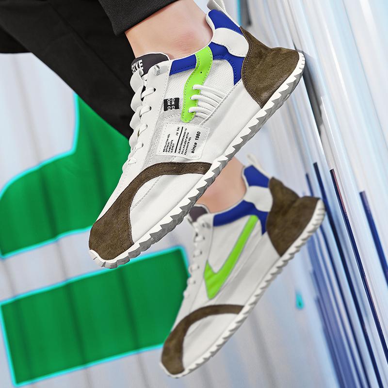 Четыре сезона зеленые мужские модные кроссовки сетчатые дышащие повседневные кроссовки мужские удобные низкие туфли на платформе для мужчин кроссовки