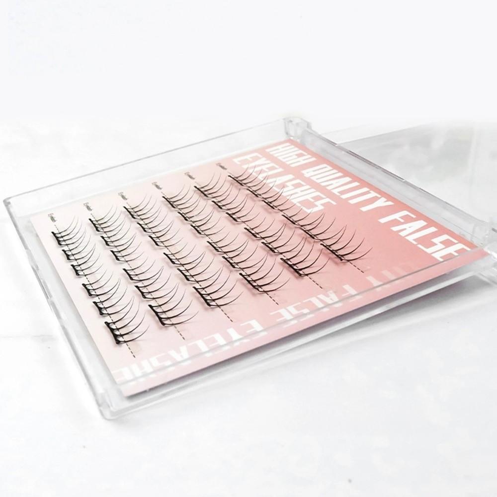 Easy Apply Press on Eyelash Clusters Soft Individual Lashes Comic Eyelash Clusters  for Traveling