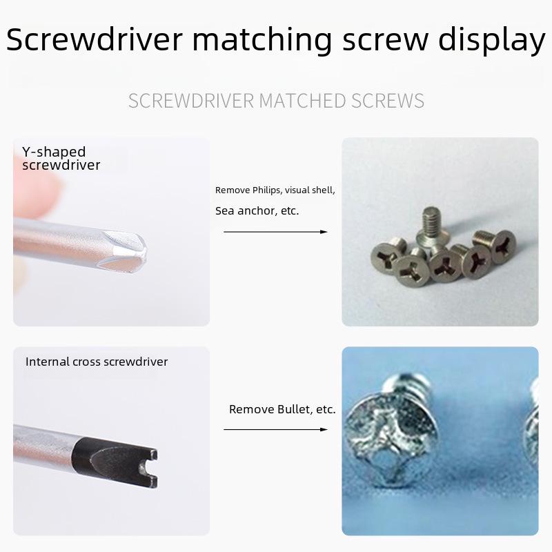 Магнитный набор U- и Y-образных треугольных отверток с крестовым шлицем