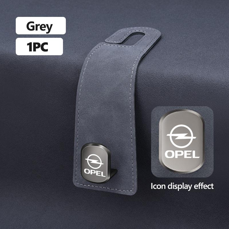 Car Seat Headrest Hook Universal Hidden Suede Seat Back Hanger For Opel ADAM ASTRA J K CORSA E INSIGNIA MOKKA VIVA Meriva