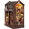 Moin Moin Dollhouse Miniature DIY Kit Set Magic Coffee Magic Cafe Book Bookends Cat Sweets Coffee Cafe LED Light Acrylic Case 2511dh476 [English