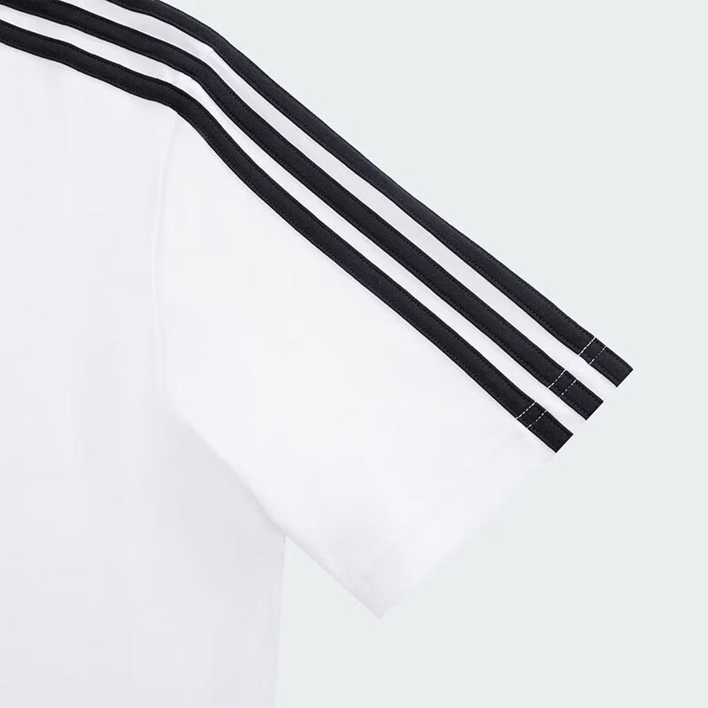 adidas Базовая однотонная хлопковая футболка с коротким рукавом Мужские топы KU3922