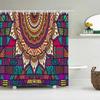 3d Bathroom Curtains Indian Boho Shower Curtains Waterproof Fabric with 12 Hooks Home Decor Washable Bath Screen