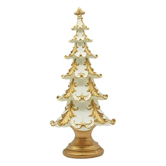 Рождественская елка Фигурка Елки Рождественское украшение Смола Снежный Настольный декор Элегантный Праздник