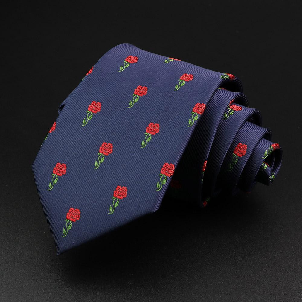 Новый мужской галстук Классический Череп Животные Фрукты Цветочный узор 8 см Жаккардовый галстук Аксессуары Повседневная носка Галстук-бабочка Свадебная вечеринка Подарок