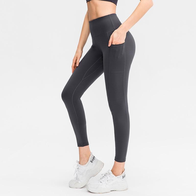 Womens High Waist Tummy Control Yoga Leggings Pocketed Quick Dry Workout Pants