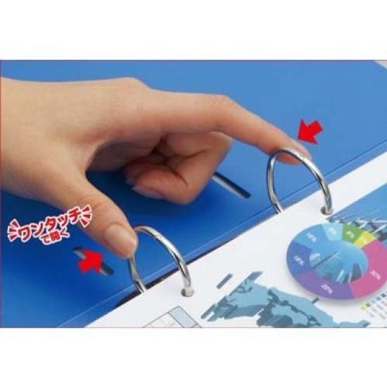 KOKUYO Ring File Slim Style Orange A4 Length Width 27mm 10 Books