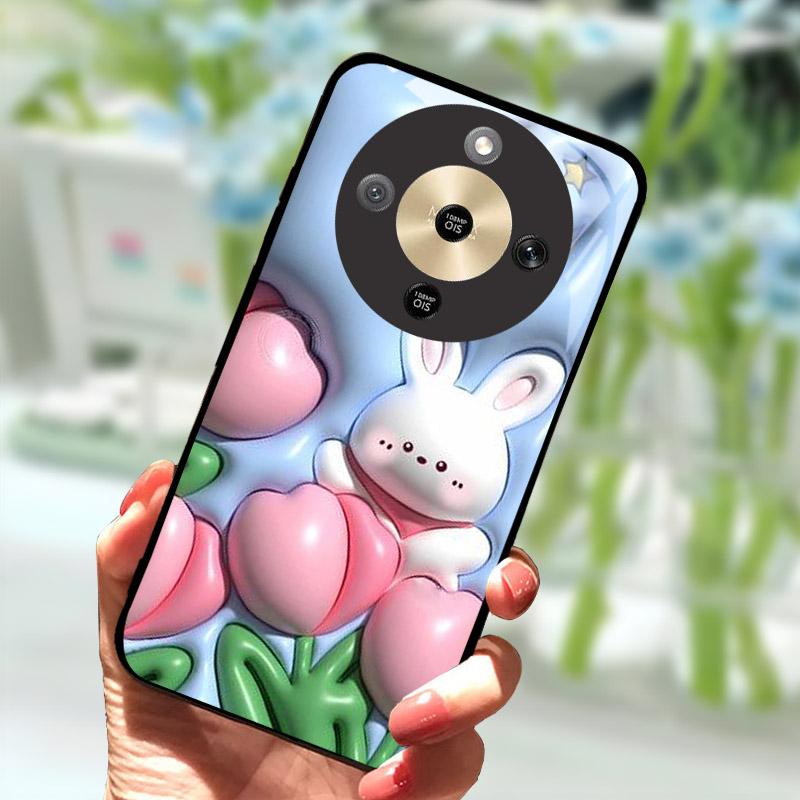 Для Honor X9d HonorX9d Чехол MTN-NX1 Роскошный Расписной Чехол Закаленное Стекло Корпус Телефона Для Honor X 9 D Fundas Coque Защита Камеры