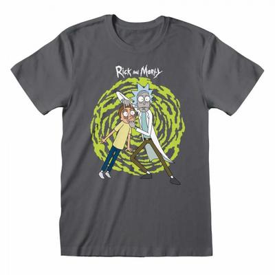 Rick And Morty Футболка унисекс для взрослых со спиралью