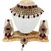 Shining Diva Crystal Choker Traditional Jewellery Necklace Set with Maang Tikka Earrings for Women (Red)