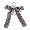 Брелок с бантиками для женщин и девочек, леопардовый принт, аксессуар для сумки, шарм для женщин, сплав, брелок для ключей, модный кулон для сумки