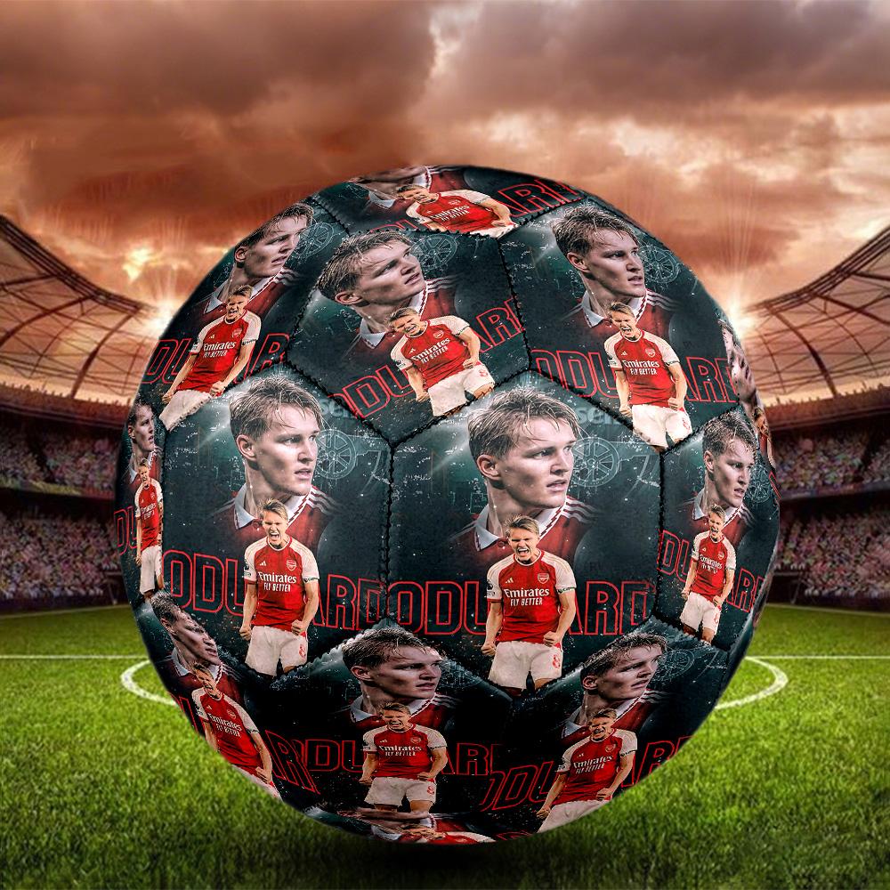 1pc Arsenals Odegaard Celebration Quality Football,Standard Size 5 Suitable for Adults,Students,And Teenagers for Training And CompetitionYUG22