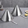 Stainless Steel Big Industry Oil Funnel with Bundle Accessories Transferring Liquid Wide Mouth Canning Hopper Filter Funil