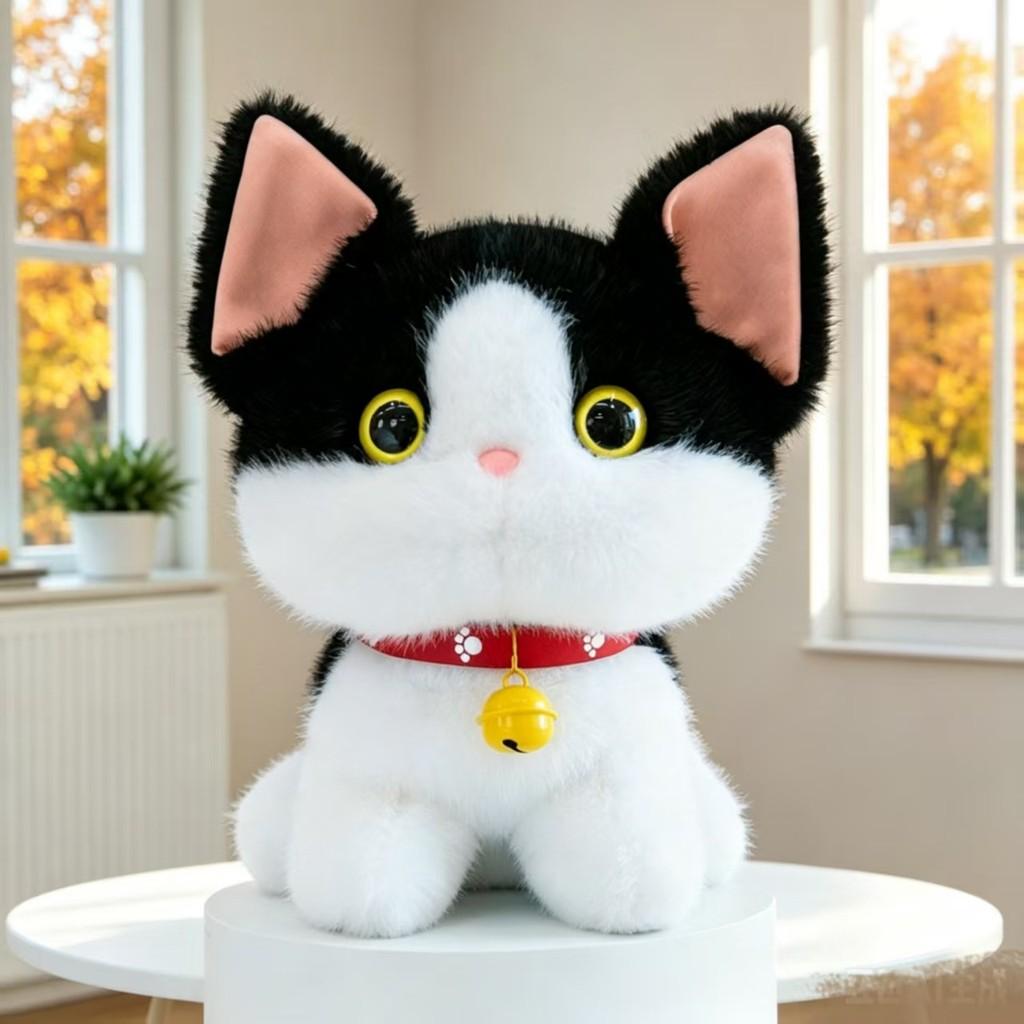 Короткий плюшевый сиамский кот, игрушка-плюш для детей, девочки, мальчика, подарок, коллекционное издание