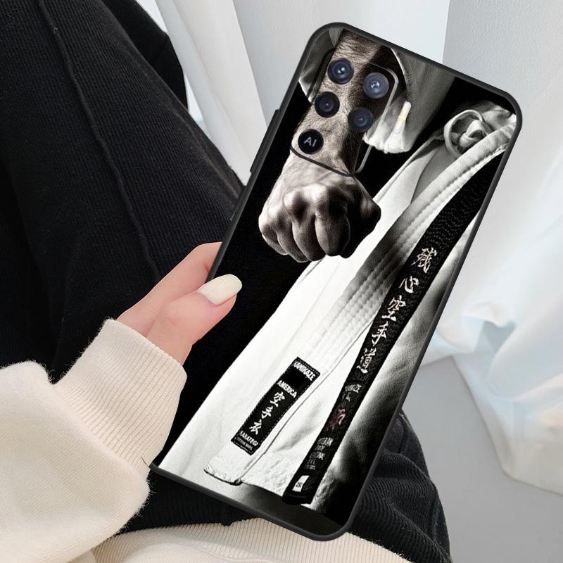 Kung Fu Karate Taekwondo Martial Case For Oppo A40 A60 A80 A5 Pro A15 A16 A17 A57 A77 A94 A74 A54 A76 A96 A18 A38 A58 A78 A98