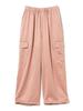 B:MING LIFE STORE by BEAMS Women's Satin Cargo Pants (S-M) Rose Pink