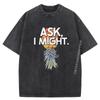 Mens Washed Shirt Funny Swinger Upside Down Pineapple Kinky Swinging Item Fall Clothes Aesthetic Funny Gifts Alphabet Tops