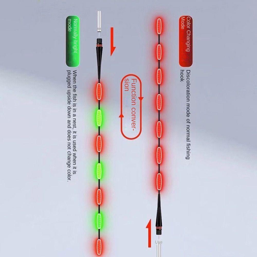 Ультрачувствительный электронный поплавок, 1 шт., супер яркий поплавок для ночной рыбалки, верхняя часть, ночная рыбалка