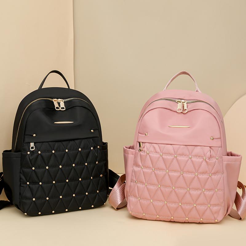 Ромбовидная вышивка рюкзак женский рюкзак большой емкости водоотталкивающий дорожный рюкзак