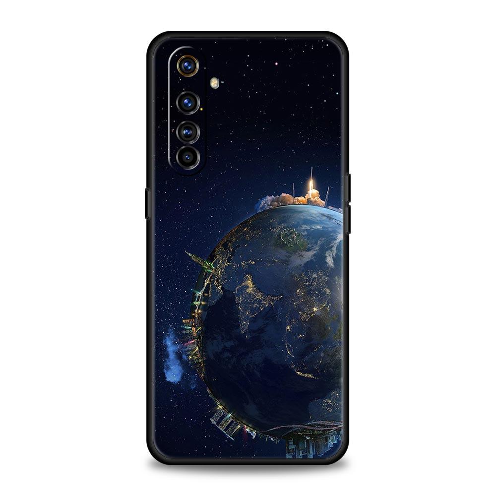 Чехол для телефона "Звезды Земли Космос" Для Realme 12 11 10 9 8 5G 7 6 GT5 GT3 GT2 Pro Plus C21 C25 C35 Для Realme GT Neo 2 3 3T 5 Чехол