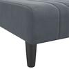 Chaise Lounge Dark Grey Velvet