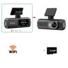 Видеорегистратор с высоким разрешением 4K, двойная запись спереди и сзади, подключение к мобильному телефону, GPS, траектория движения, автомобильный видеорегистратор