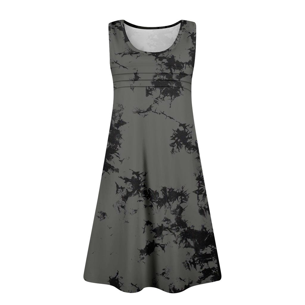 Womens Summer Dresses Loose Sleeveless Sundresses Dress With Pockets