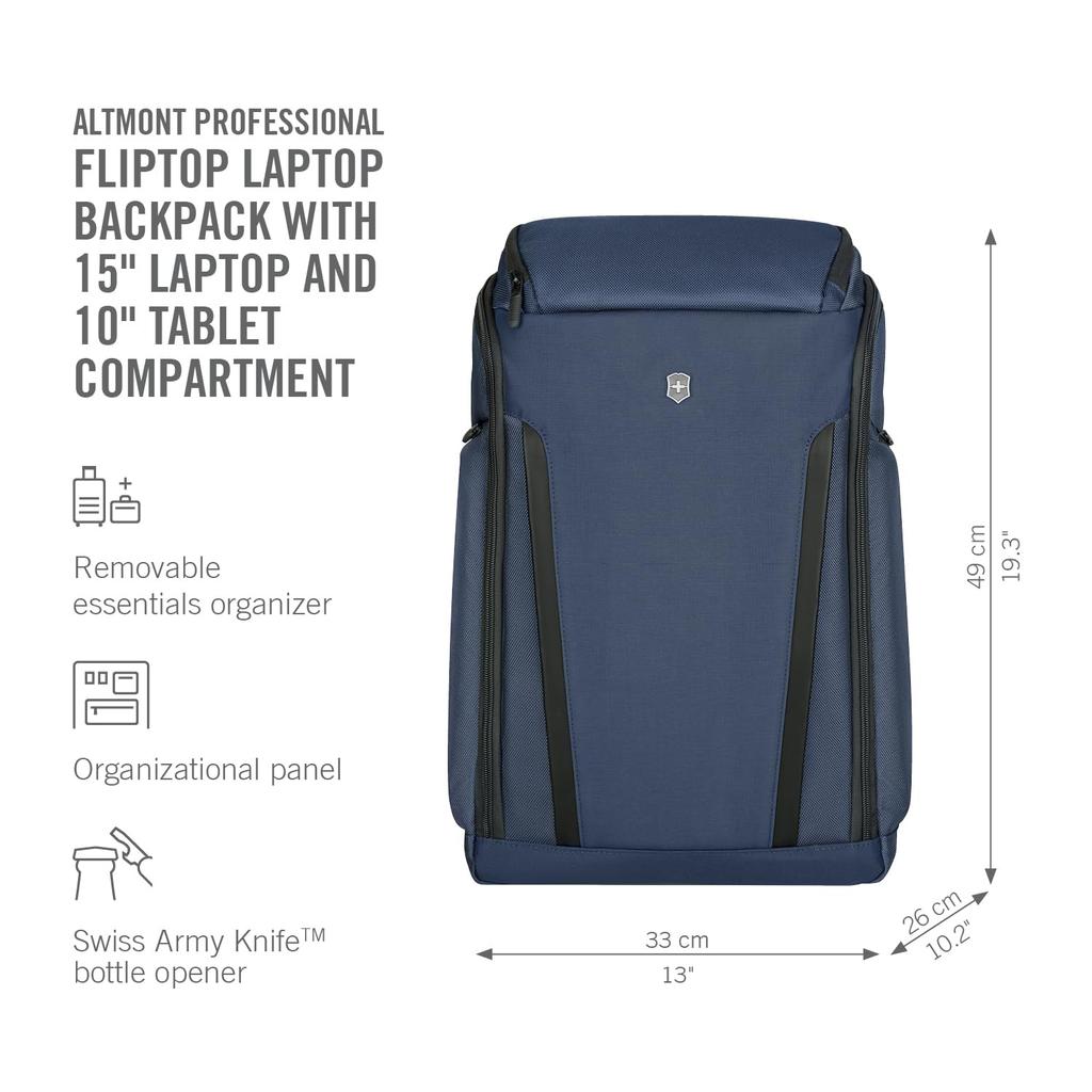 Altmont Professional Flip Top Laptop Backpack Рюкзак со съемным органайзером Рюкзак Business Легкий Простой Прорезной Карман Многофункциональный