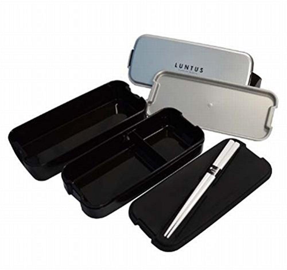 Ланч-бокс Asvel Lantus FL с двухъярусной задней частью, серебристый, SS-T640