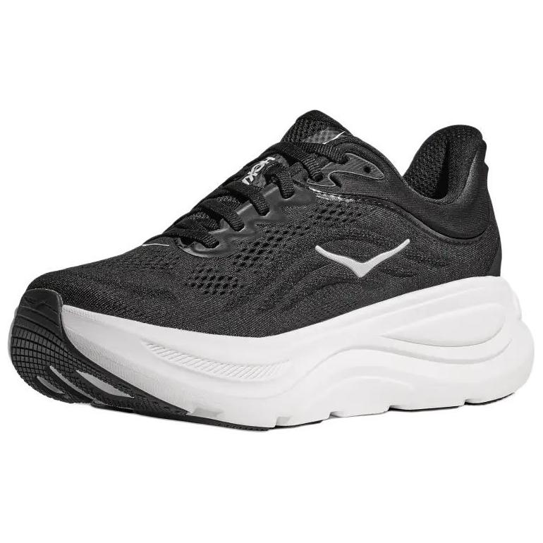 HOKA Bondi 9 черные белые мужские кроссовки 1162011-BWHT